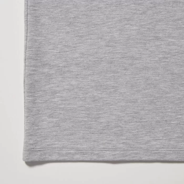 Tops Uniqlo Heattech Extra Warm Cotton Heather Crew Neck Long Sleeved Thermal Men Gray