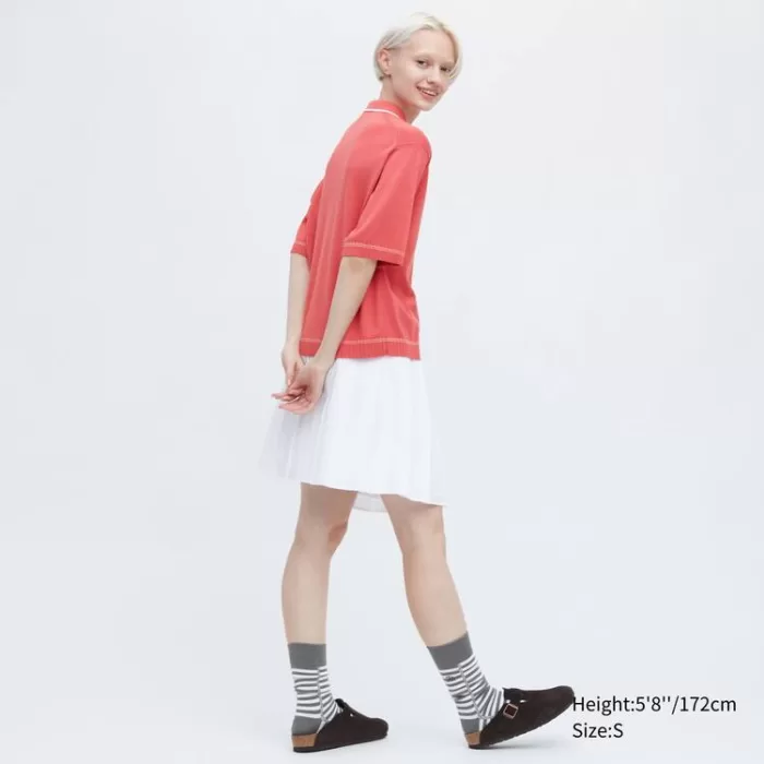 Tops Uniqlo Jw Anderson Short Sleeved Polo Women Pink