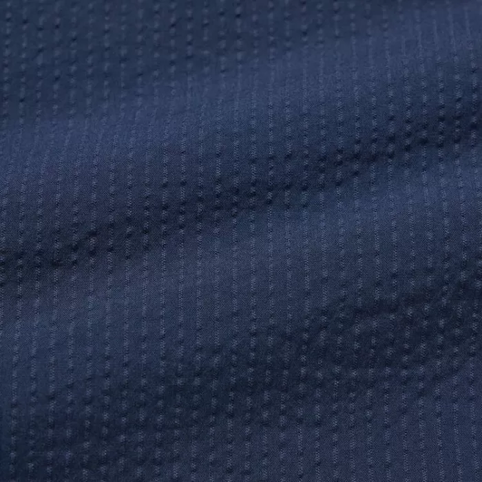 Uniqlo 100% Cotton Seersucker Short Sleeved Blouses for Boys Navy Blue
