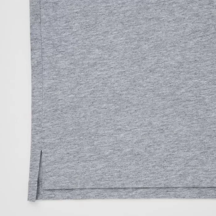 Uniqlo Airism Long Sleeved Men’s Polo Shirt Grey