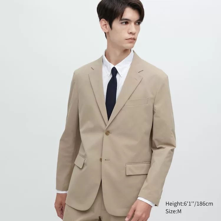 Uniqlo Airsense Ultra Light Men's Suits Beige-JHZ640758