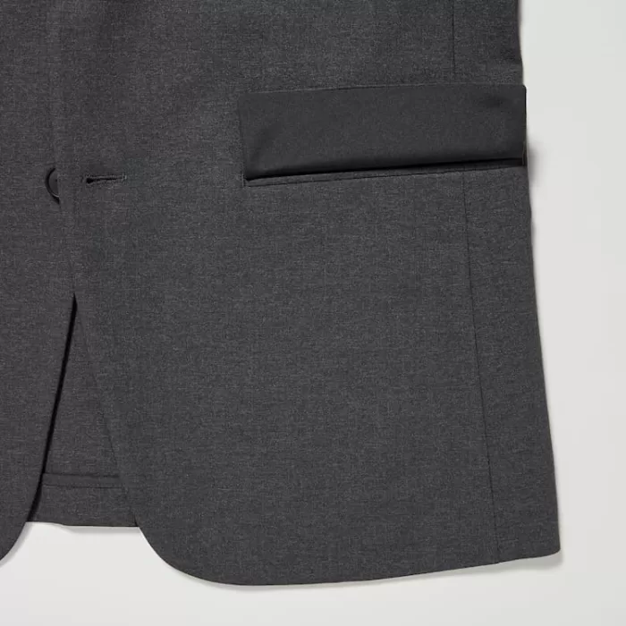 Uniqlo Airsense Ultra Light Wool-look Jackets Men Dark Grey