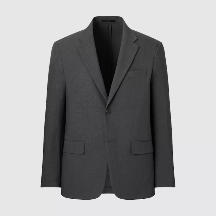 Uniqlo Airsense Ultra Light Wool-look Jackets Men Dark Grey