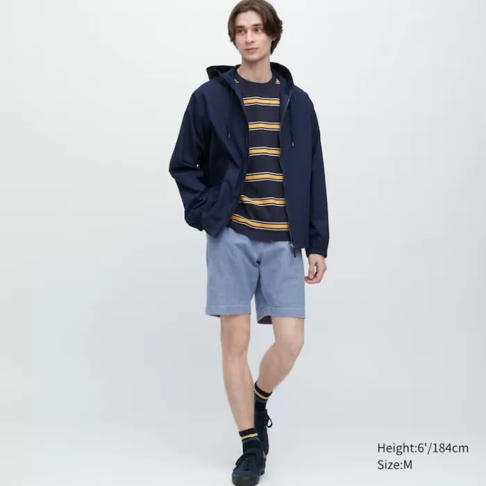 Uniqlo Chambray Stretch Easy Men’s Shorts Blue