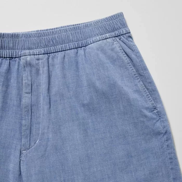 Uniqlo Chambray Stretch Easy Men’s Shorts Blue