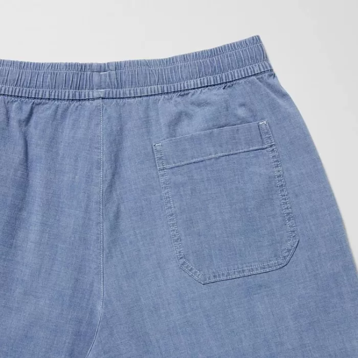 Uniqlo Chambray Stretch Easy Men’s Shorts Blue