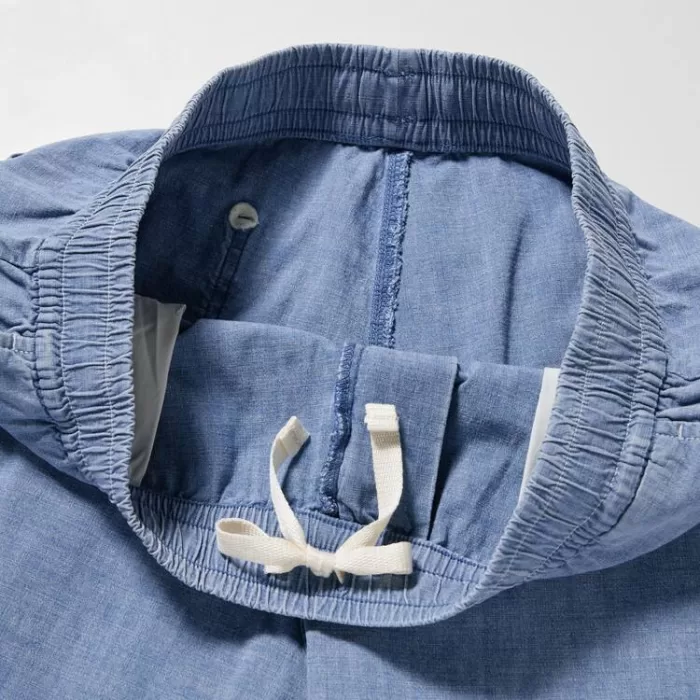 Uniqlo Chambray Stretch Easy Men’s Shorts Blue