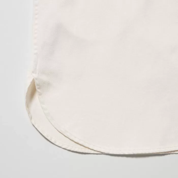 Uniqlo Denim Long Sleeved Dress Women White