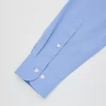 Uniqlo Easy Care Broadcloth Stretch Slim Fit (Regular Collar) Men’s Shirts Blue