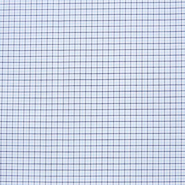 Uniqlo Easy Care Checked Stretch Slim Fit (Semi-cutaway Collar) Men’s Shirts Blue