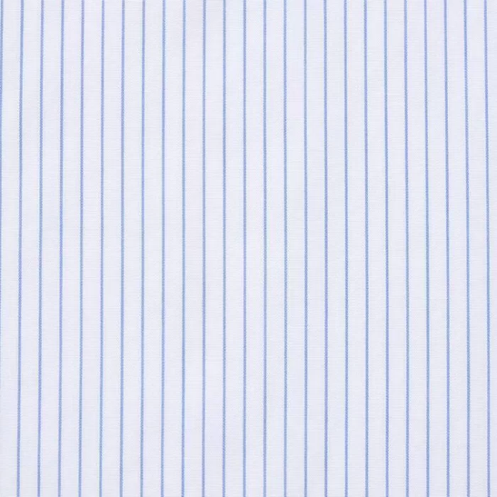 Uniqlo Extra Fine Cotton Broadcloth Regular Fit Striped Men’s Shirts Blue