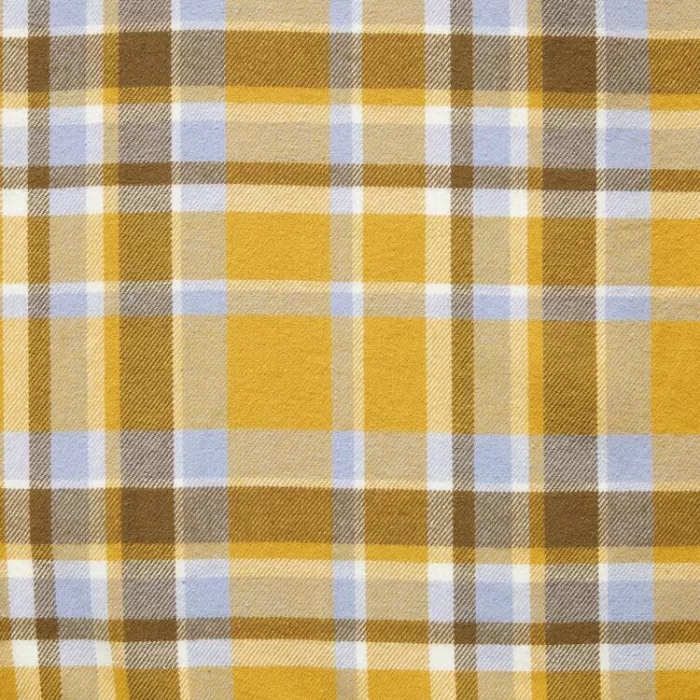 Uniqlo Flannel Checked Regular Fit (Regular Collar) Men’s Shirts Yellow