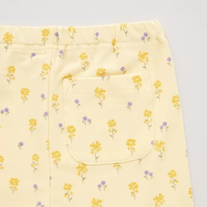 Uniqlo Flower Print Baby Leggings Yellow