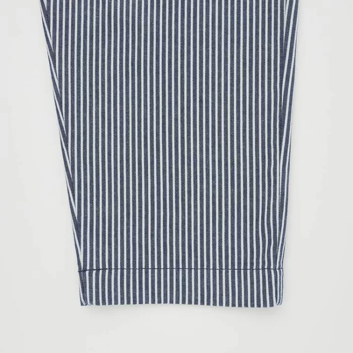 Uniqlo Hickory Easy Relaxed Ankle Length Men’s Pants Blue