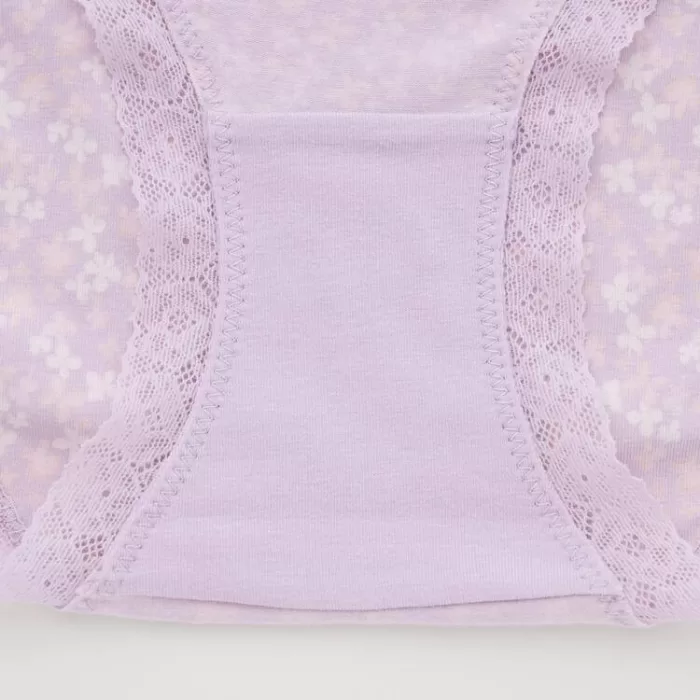Uniqlo High Rise Flower Print Women’s Underwear Pink