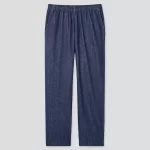 Uniqlo Homewear Jersey Relaxed Fit Ankle Length (2021 Season) Men Blue