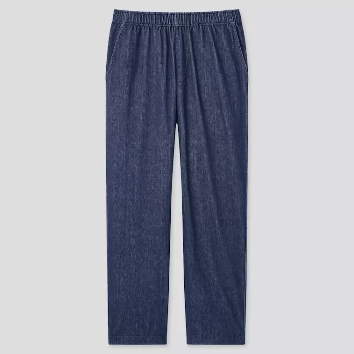 Uniqlo Homewear Jersey Relaxed Fit Ankle Length (2021 Season) Men Blue