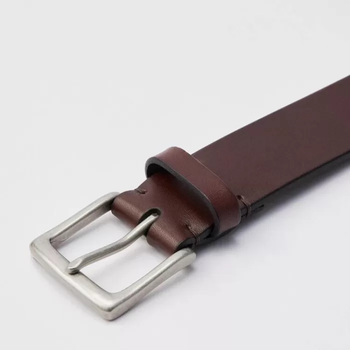 Uniqlo Italian Leather Men’s Belts Black