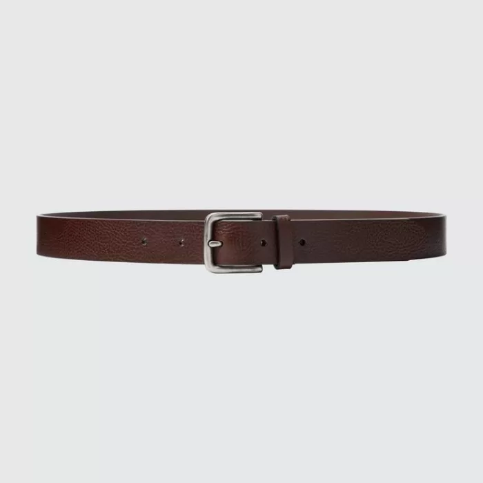 Uniqlo Italian Vintage Leather Narrow Men’s Belts Brown