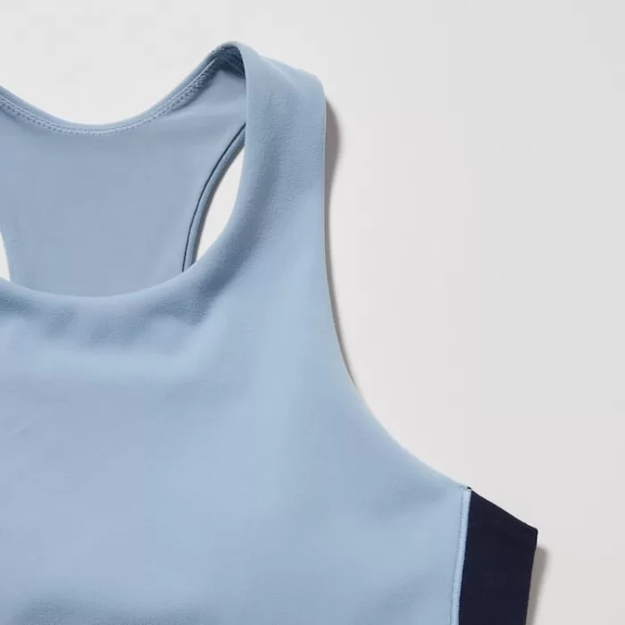 Uniqlo Jw Anderson Cropped Fit Sleeveless Women’s Bras Blue