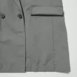 Uniqlo Linen Blend Women’s Jackets Olive Green