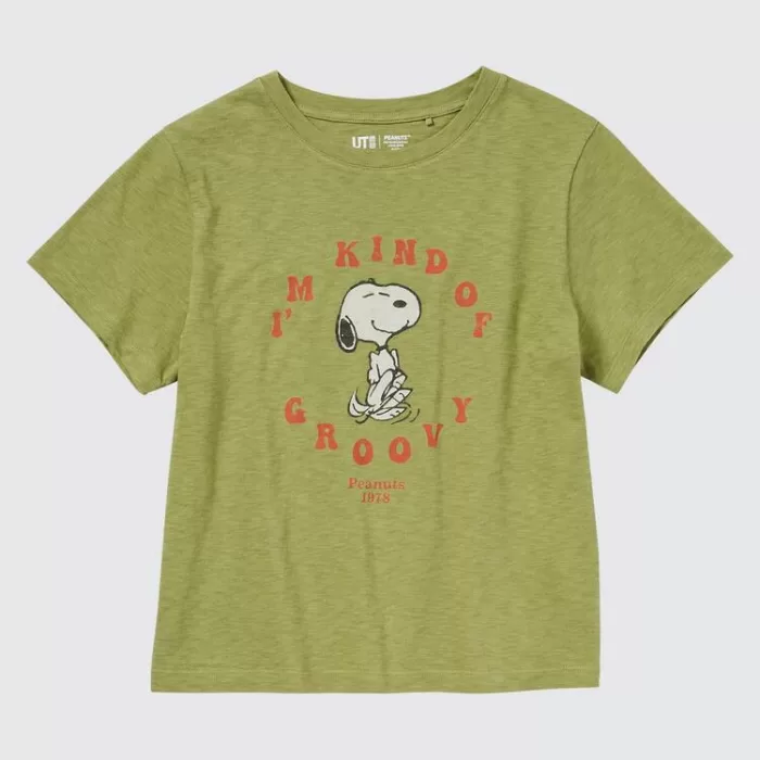 Uniqlo Love Sunshine & Peanuts Ut Printed Women’s T-Shirt Green