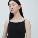 Uniqlo Mame Kurogouchi Airism Plunge Briefs Women’s Black Bra