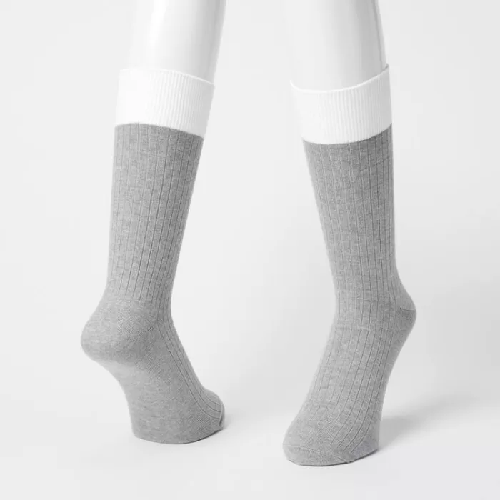 Uniqlo Men’s Ribbed Socks Grey