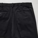 Uniqlo Men’s Smart Windowpane Checked Ankle Length Pants Navy Blue
