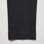 Uniqlo Men’s Smart Windowpane Checked Ankle Length Pants Navy Blue