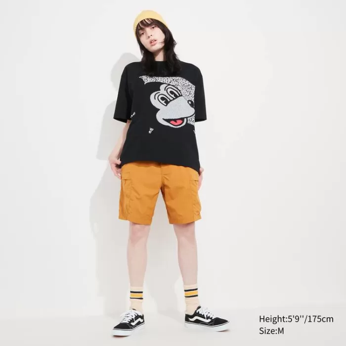 Uniqlo Mickey X Keith Haring Ut Printed Men’s T-Shirt Black