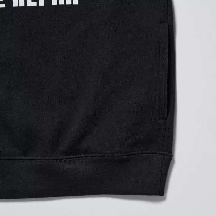 Uniqlo Minecraft Ut Printed Hoodie Sweat Kids Black