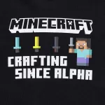 Uniqlo Minecraft Ut Printed Hoodie Sweat Kids Black