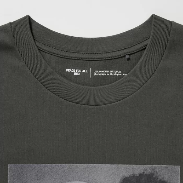Uniqlo Peace For All Ut Printed T-Shirt (Jean-michel Basquiat And Christopher Makos) Women’s Dark Grey