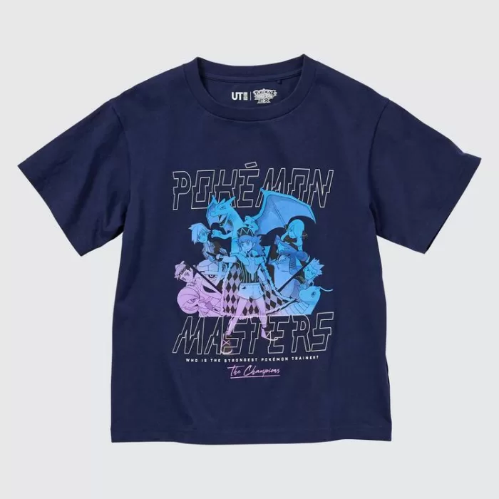 Uniqlo Pokemon Ut Printed T-Shirt Kids Navy Blue