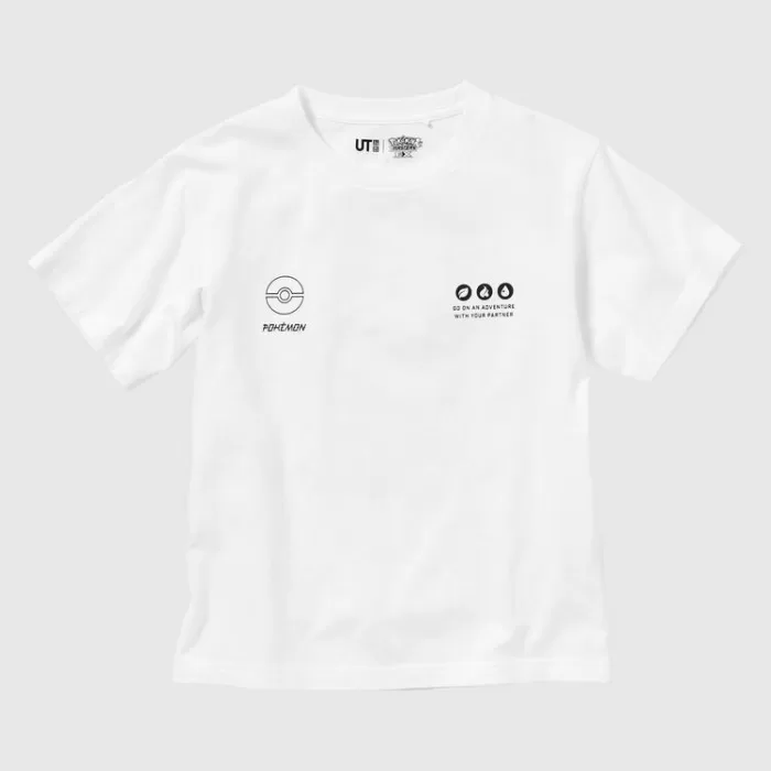 Uniqlo Pokemon Ut Printed T-Shirt Kids White