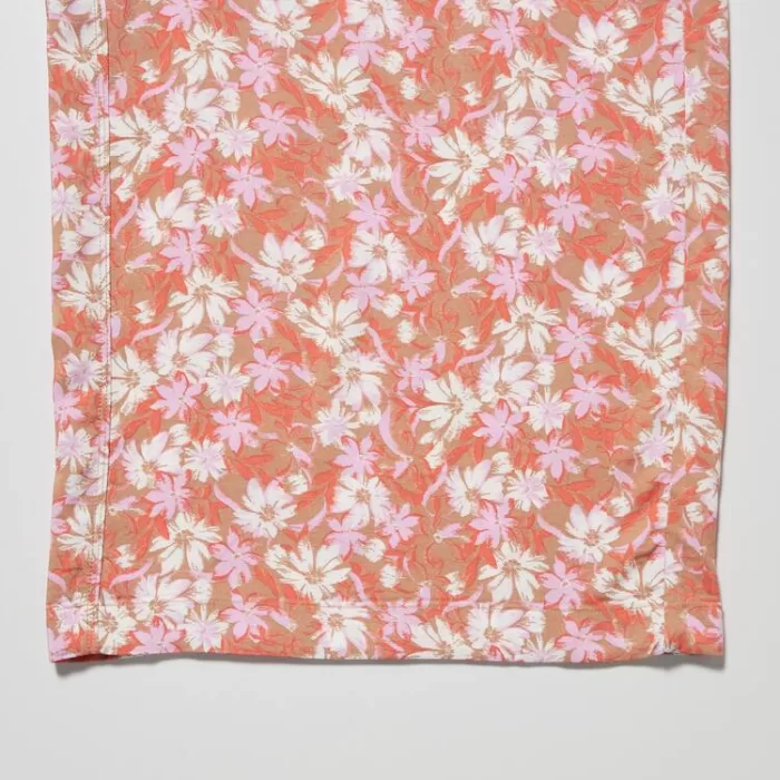 Uniqlo Relaco Surf Floral Print 3/4 Women’s Loungewear Pink