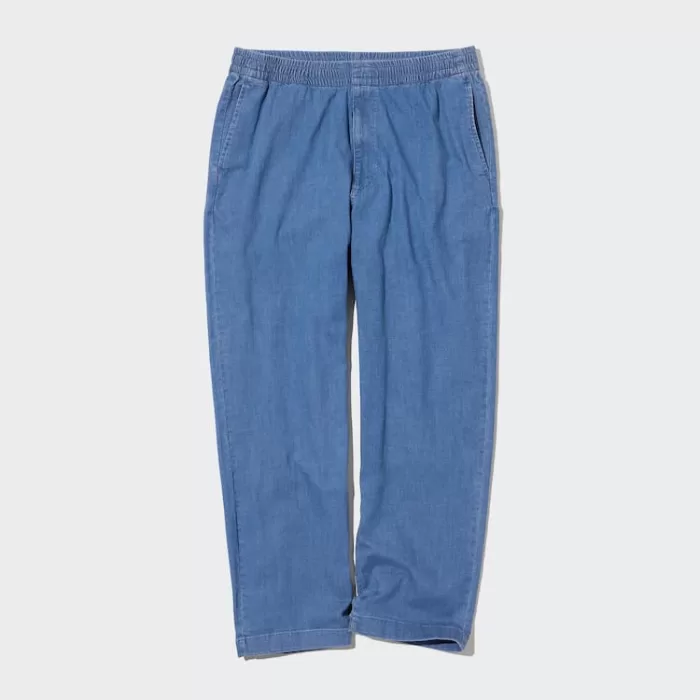 Uniqlo Relaxed Fit Ankle Length Men’s Pants Blue