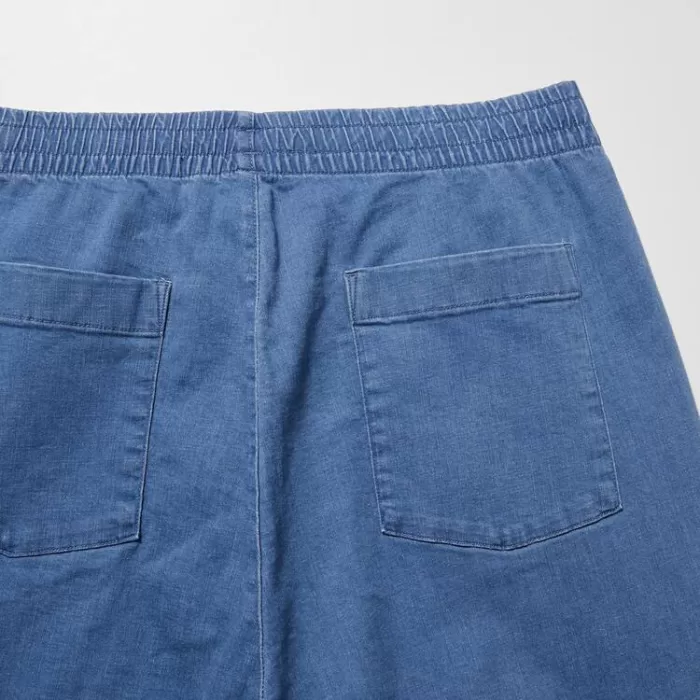 Uniqlo Relaxed Fit Ankle Length Men’s Pants Blue