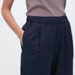 Uniqlo Seersucker Easy Women’s Loungewear Dark Grey