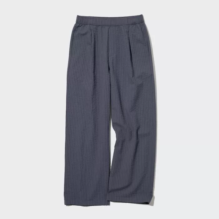 Uniqlo Seersucker Easy Women’s Loungewear Dark Grey