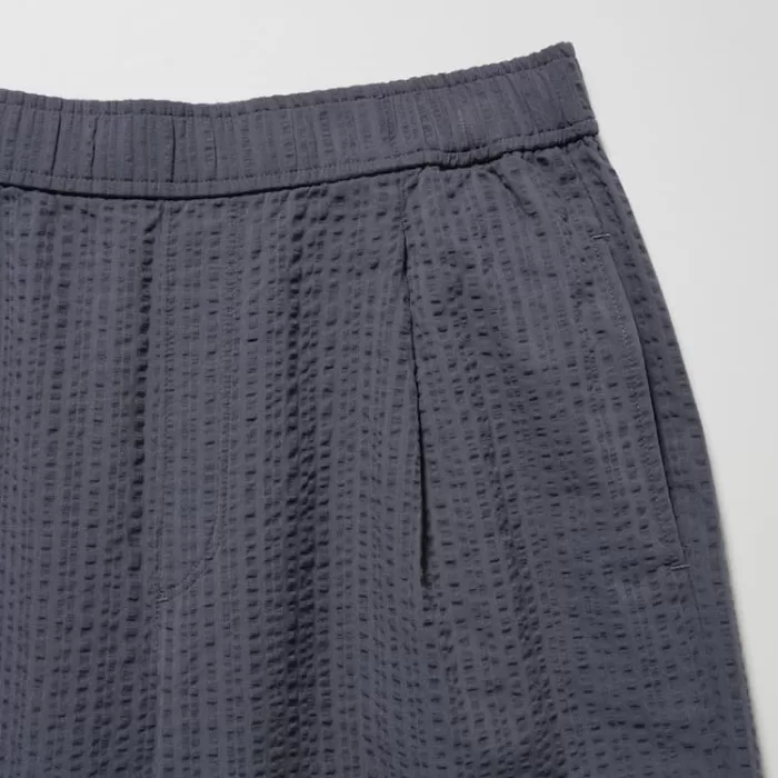 Uniqlo Seersucker Easy Women’s Loungewear Dark Grey