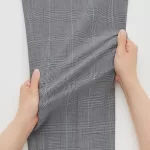 Uniqlo Smart Comfort Glen Checked Ankle Length Pants Men Grey