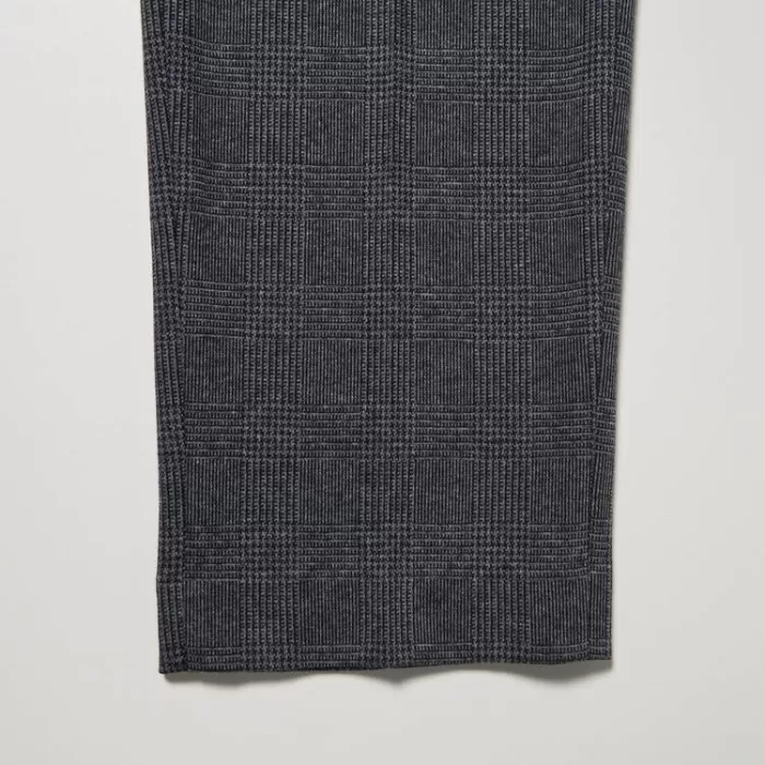 Uniqlo Smart Glen Checked Ankle Length (Long) Men’s Gray Pants