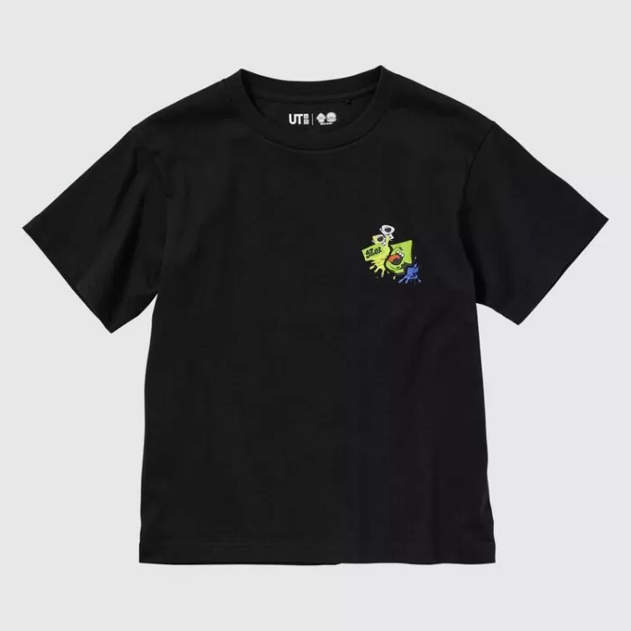 Uniqlo Splatoon 3 Ut Printed T-Shirt Kids Black