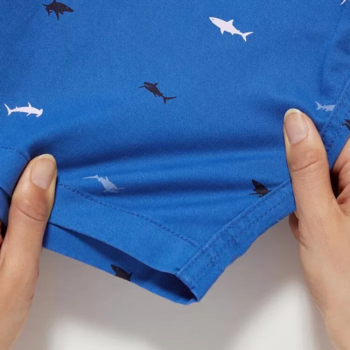 Uniqlo Stretch Printed Easy Shorts Boys Blue
