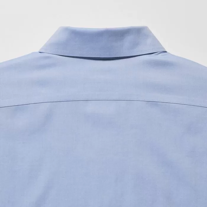 Uniqlo Super Non-iron Slim Fit Shirts (2020 Season) Men Light Blue