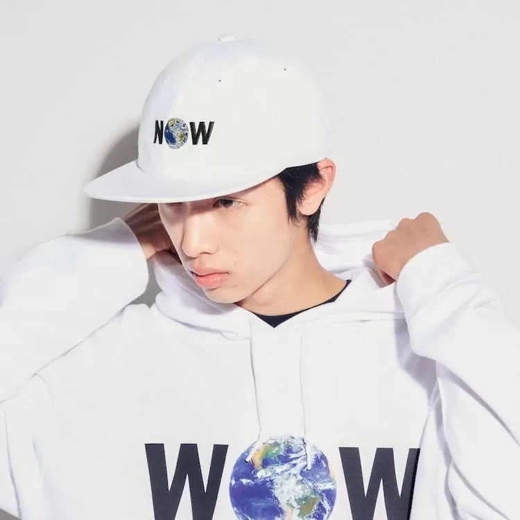 Uniqlo The Message Ut (Cali Dewitt) Men's White Caps - uniqlo-men, uniqlo-accessories-men, uniqlo-accessories-caps-men