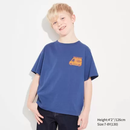 Uniqlo The Super Mario Bros Movie Ut Printed T-Shirt Kids Blue