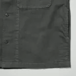 Uniqlo U Oversized Short Sleeved Work Shirts Women Dark Grey